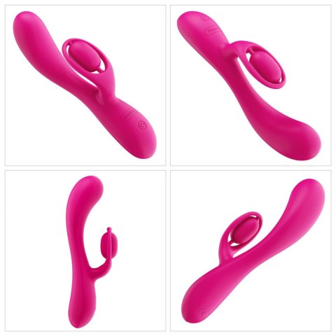 Masażer Wibracyjny Podwójny Silnik Wodoodporny USB - LOVE TOY L'ALLURE SWIRL RECHARGEABLE VIBRATOR