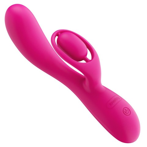 Masażer Wibracyjny Podwójny Silnik Wodoodporny USB - LOVE TOY L'ALLURE SWIRL RECHARGEABLE VIBRATOR