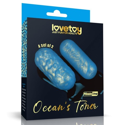 Kulki gejszy podłużne niebieskie 2szt. Ocean's Toner Egg