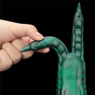 Dildo wibrujące 19cm Savage Charm Double-Claw Vibrating Silicone Dildo LOVETOY
