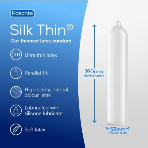 Pasante Silk Thin Condoms 12 pcs