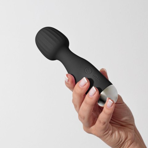 Masażer Crushious Wanderlust Mini Wand 10 Trybów USB Ładowany Czarny - Crushious