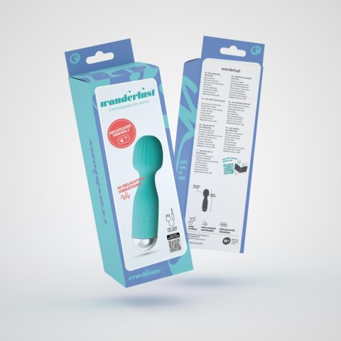 Masażer Crushious Wanderlust Mini Wand 10 Trybów USB Ładowany Miętowy - Crushious