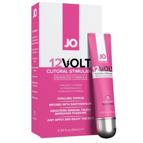 Serum Stymulujące Dla Niej Clitoral Serum Buzzing 12Volt 10 Ml - System JO