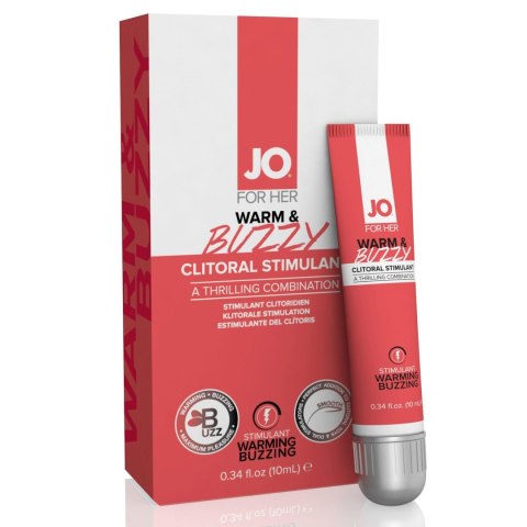 Żel Stymulujący Dla Niej Clitoral Stimulant Warming Warm & Buzzy 10 Ml - System JO