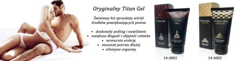 Żel na powiększenie Penisa 50 ml Titan GEL GOLD Hendel
