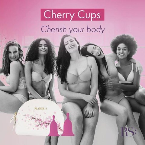 Kubeczki menstruacyjne fuksja RS Femcare Cherry Cup