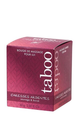 Świeca do masażu zamieniająca się w krem paproć i drzewa Caresses Ardentes 60g Taboo