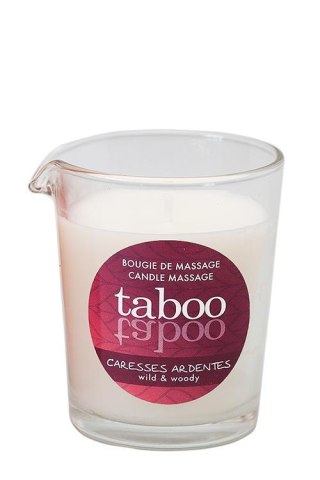 Świeca do masażu zamieniająca się w krem paproć i drzewa Caresses Ardentes 60g Taboo