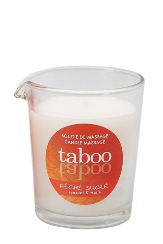 Świeca do masażu zamieniająca się w krem brzoskwinia Peche Sucre 60g Taboo