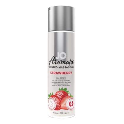 Olejek Do Masażu Aromatix Strawberry Truskawkowy 120 Ml - System JO