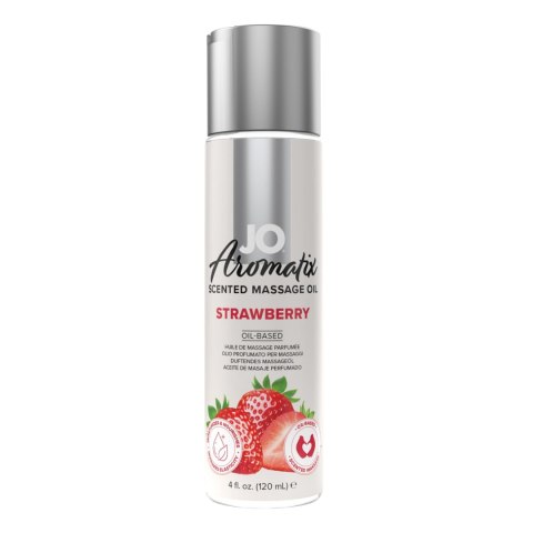 Olejek Do Masażu Aromatix Strawberry Truskawkowy 120 Ml - System JO