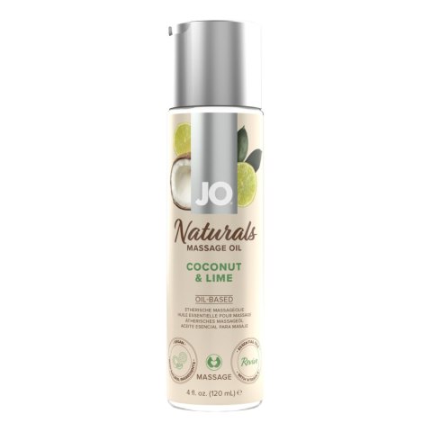 Olejek Do Masażu Naturals Coconut & Lime Kokos I Limonka 120 Ml-System JO