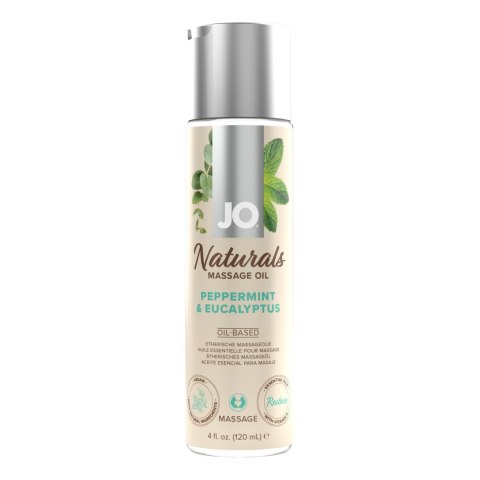 Olejek Do Masażu Naturals Peppermint & Eucalyptus Mięta I Eukaliptus 120 Ml - System JO