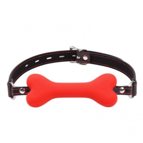 Knebel do ust czerwony kostka Bone gag POWER ESCORTS