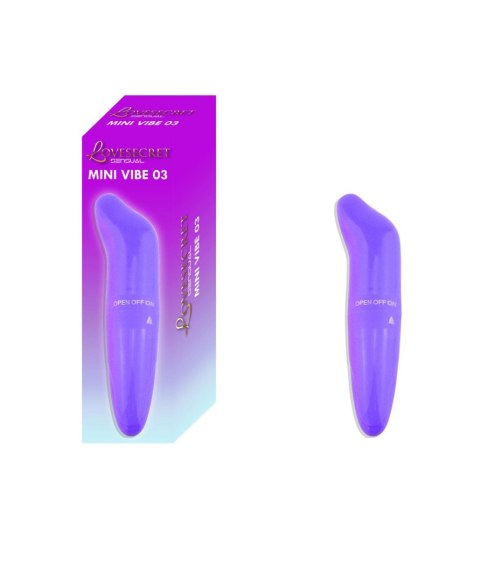 Wibrator Do Punktu G Mini Poręczny Na Baterie Fioletowy- LoveSecret Sensual LS44