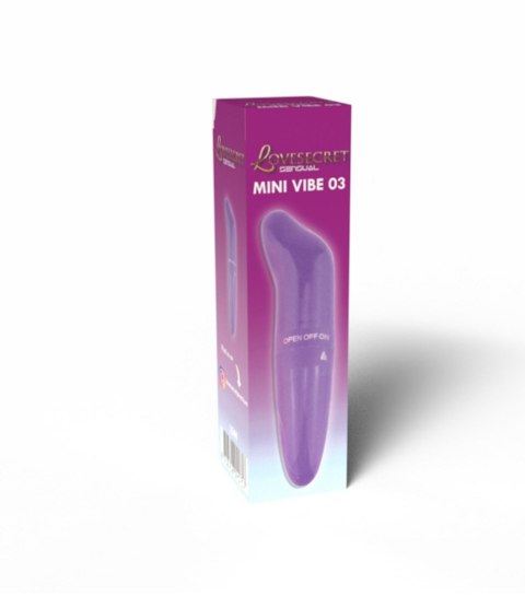 Wibrator Do Punktu G Mini Poręczny Na Baterie Fioletowy- LoveSecret Sensual LS44