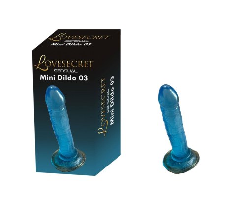 Dildo niebieskie 14cm Lovesecret Mini Dildo 03