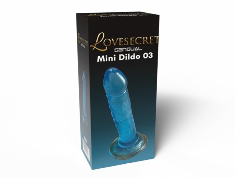 Dildo niebieskie 14cm Lovesecret Mini Dildo 03