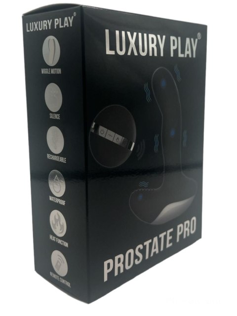 Wibrujący Masażer Prostaty Luxury Play Silikonowy USB 7 Funkcji Z Pulsacją I Ogrzewaniem Czarny