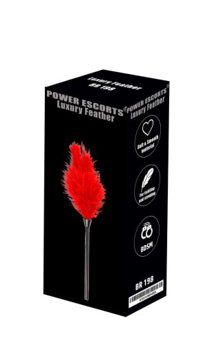 Piórko do łaskotania czerwone Luxury feather red POWER ESCORTS