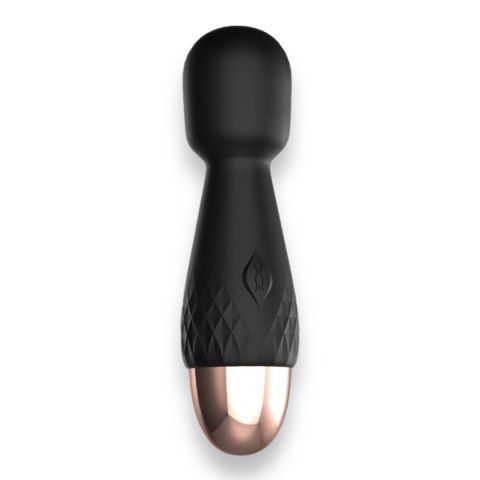 Masażer Różdżka Dyskretny Silikonowy Power Escorts Mini Wand De Luxe Black