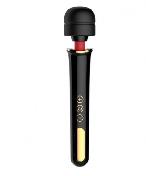 Masażer Różdżka Duży 12-biegowy Powerwand Gold Black Big Size Wand Massager