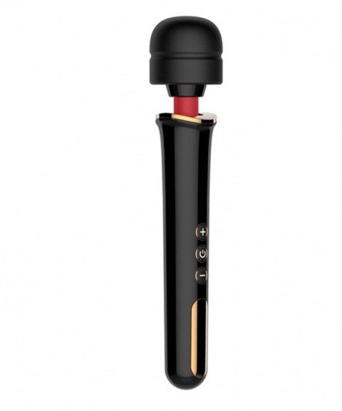 Masażer Różdżka Duży 12-biegowy Powerwand Gold Black Big Size Wand Massager